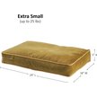 Show in main carousel: Happy Hounds Bailey Rectangle Pillow Dog Bed with Removable Cover, Moss, X-Small slide 6 of 7