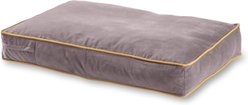 Happy Hounds Bailey Rectangle Pillow Dog Bed with Removable Cover, Smoke, Medium slide 2 of 7