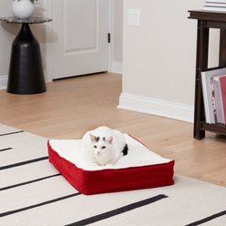 Happy Hounds Bella Orthopedic Cat Bed, Crimson, X-Small
