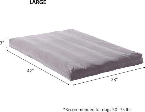 Show full view: Happy Hounds Carson Deluxe Dog Crate Pad, Gray, 42-in slide 6 of 9