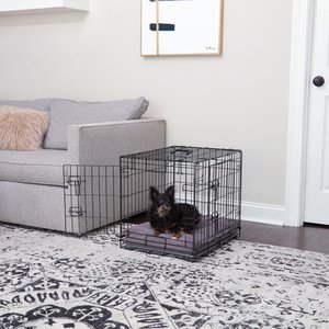 Happy Hounds Carson Deluxe Dog Crate Pad, Gray, 24-in