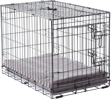 Show full view: Happy Hounds Carson Deluxe Dog Crate Pad, Gray, 24-in slide 2 of 8