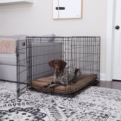 Happy Hounds Carson Deluxe Dog Crate Pad, Latte, 42-in