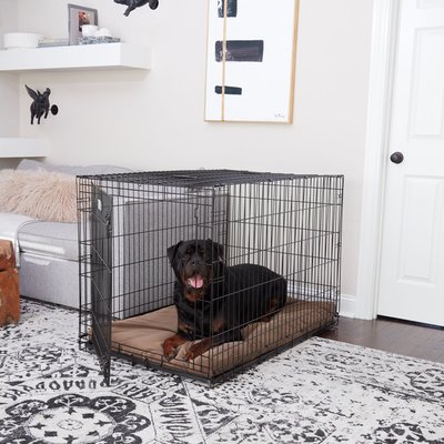 Happy Hounds Happy Hounds Carson Deluxe Dog Crate Pad, Latte, 48-in