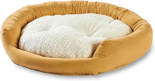 Show full view: Happy Hounds Chloe Donut Cat Bed, Cream, Small slide 3 of 8