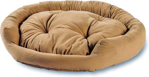 Show full view: Happy Hounds Chloe Donut Cat Bed, Cream, Small slide 4 of 8