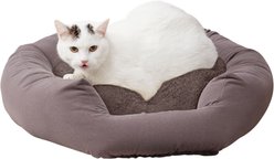 Happy Hounds Chloe Donut Cat Bed, Gray, Small
