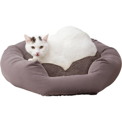Happy Hounds Happy Hounds Chloe Donut Cat Bed, Gray, Small
