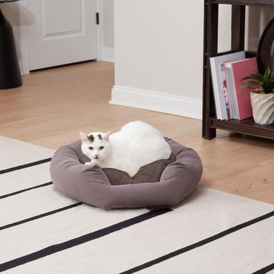 Show full view: Happy Hounds Chloe Donut Cat Bed, Gray, Small slide 3 of 8