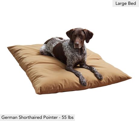 Show full view: Happy Hounds Cleo Corduroy Throw Dog Bed with Removable Cover, Camel, Large slide 2 of 8