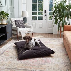 Happy Hounds Cleo Corduroy Throw Dog Bed with Removable Cover, Charcoal, Large