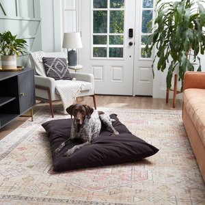 Happy Hounds Cleo Corduroy Throw Dog Bed with Removable Cover, Charcoal, Large