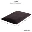 Show in main carousel: Happy Hounds Cleo Corduroy Throw Dog Bed with Removable Cover, Charcoal, Large slide 3 of 8