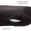 Show in main carousel: Happy Hounds Cleo Corduroy Throw Dog Bed with Removable Cover, Charcoal, Large slide 4 of 8