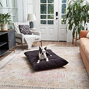 Happy Hounds Cleo Corduroy Throw Dog Bed with Removable Cover, Charcoal, Medium