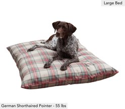 Happy Hounds Cleo Holiday Throw Dog & Cat Bed with Removable Cover, Holiday Plaid, Large slide 2 of 7