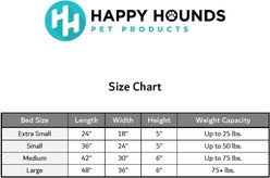 Happy Hounds Cooper Rectangle Indoor/Outdoor Dog Bed, Denim, Large slide 2 of 9