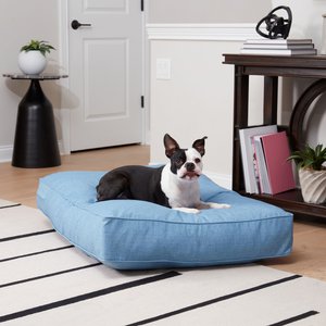 Happy Hounds Cooper Rectangle Indoor/Outdoor Dog Bed, Denim, Medium