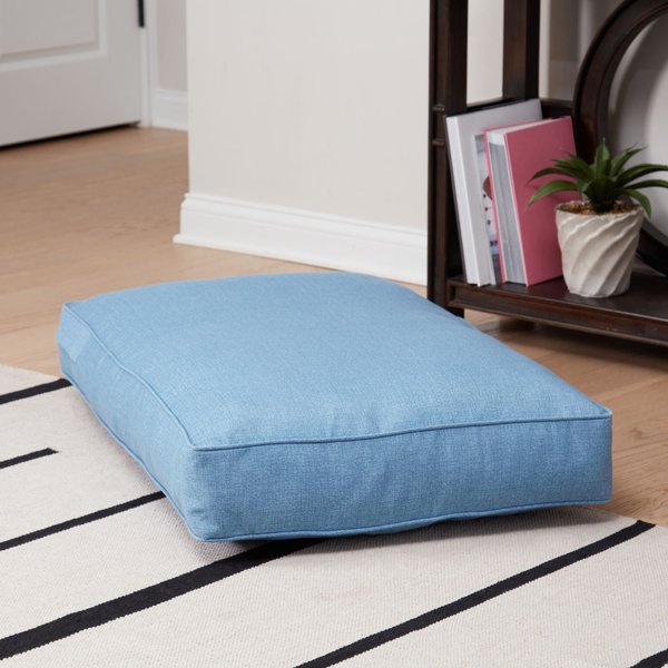 Show full view: Happy Hounds Cooper Rectangle Indoor/Outdoor Dog Bed, Denim, Small slide 5 of 10