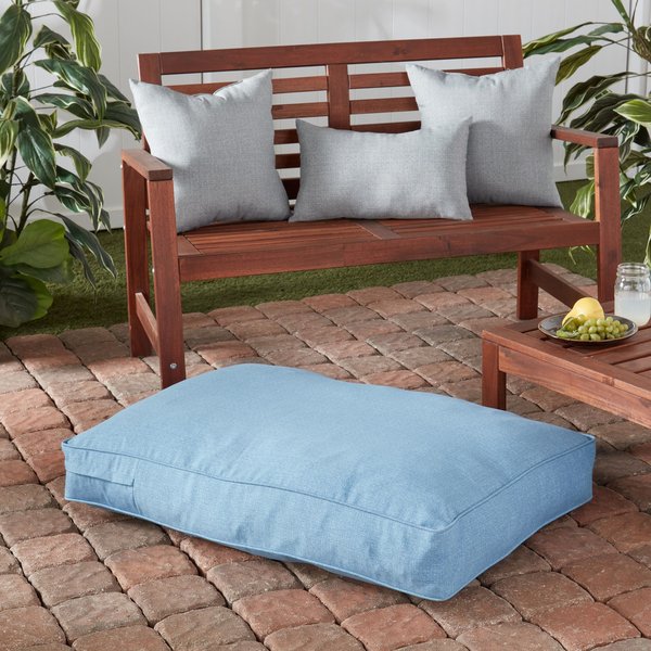 Show full view: Happy Hounds Cooper Rectangle Indoor/Outdoor Dog Bed, Denim, Small slide 8 of 10