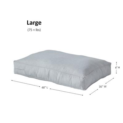 Show full view: Happy Hounds Cooper Rectangle Indoor/Outdoor Dog Bed, Heather, Large slide 9 of 10