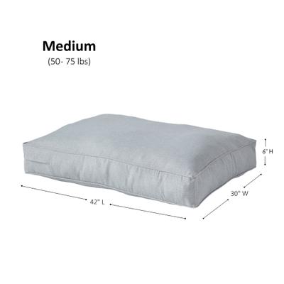 Show full view: Happy Hounds Cooper Rectangle Indoor/Outdoor Dog Bed, Heather, Medium slide 10 of 11