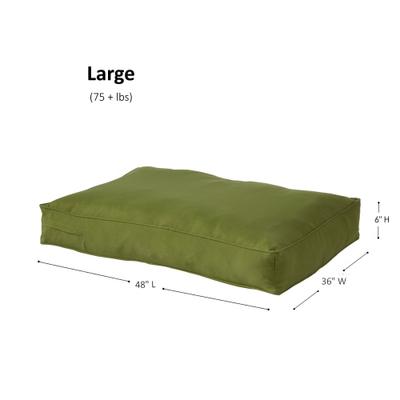 Show full view: Happy Hounds Cooper Rectangle Indoor/Outdoor Dog Bed, Hunter, Large slide 9 of 10
