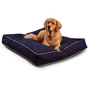 Happy Hounds Cooper Rectangle Indoor/Outdoor Dog Bed, Navy, Large