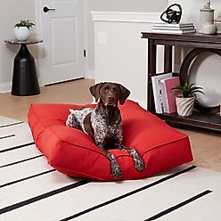 Happy Hounds Cooper Rectangle Indoor/Outdoor Dog Bed, Salsa, Large