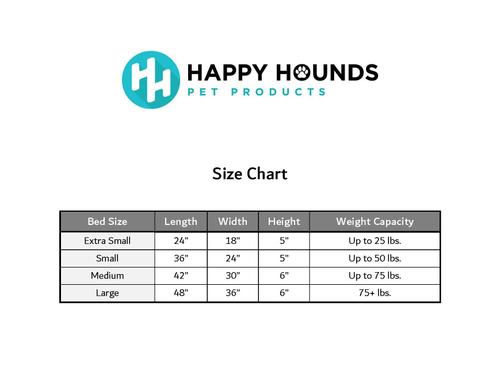 Show full view: Happy Hounds Cooper Rectangle Indoor/Outdoor Dog Bed, Salsa, Large slide 2 of 10