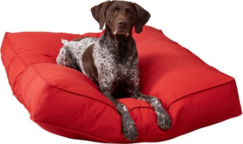 Show full view: Happy Hounds Cooper Rectangle Indoor/Outdoor Dog Bed, Salsa, Large slide 4 of 10