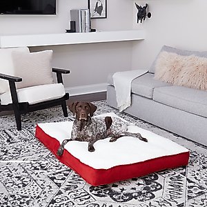 Happy Hounds Dolly Deluxe Supportive Dog & Cat Bed, Crimson, Large