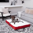 Happy Hounds Dolly Deluxe Supportive Dog & Cat Bed, Crimson, Large