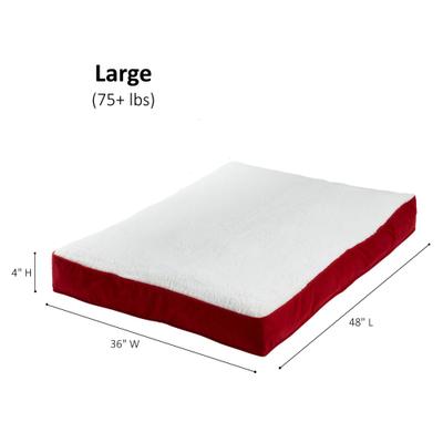 Show full view: Happy Hounds Dolly Deluxe Supportive Dog & Cat Bed, Crimson, Large slide 6 of 7