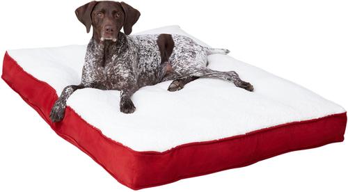 Show full view: Happy Hounds Dolly Deluxe Supportive Dog & Cat Bed, Crimson, Large slide 4 of 7