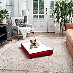 Happy Hounds Dolly Deluxe Supportive Dog & Cat Bed, Crimson, Small