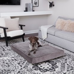 Happy Hounds Dolly Deluxe Supportive Dog & Cat Bed, Gray, Large
