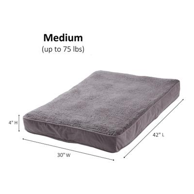Show full view: Happy Hounds Dolly Deluxe Supportive Dog & Cat Bed, Gray, Medium slide 7 of 8