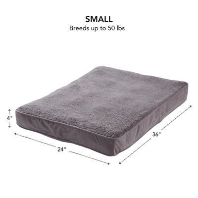Show full view: Happy Hounds Dolly Deluxe Supportive Dog & Cat Bed, Gray, Small slide 3 of 8