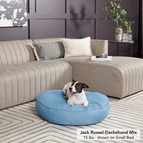 KEET Fluffly Deluxe Sofa Dog Bed with Removable Cover, Chocolate, Small ...