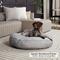 Show in main carousel: Happy Hounds Gordon Indoor/Outdoor Round Pillow Dog & Cat Bed with Removable Cover, Heather, Large slide 1 of 8