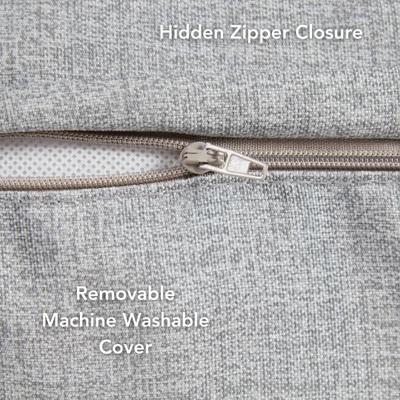 Show full view: Happy Hounds Gordon Indoor/Outdoor Round Pillow Dog & Cat Bed with Removable Cover, Heather, Large slide 4 of 8