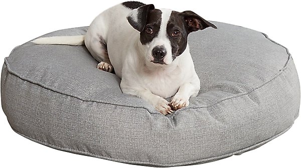 Show full view: Happy Hounds Gordon Indoor/Outdoor Round Pillow Dog & Cat Bed with Removable Cover, Heather, Small slide 2 of 8
