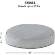 Show in main carousel: Happy Hounds Gordon Indoor/Outdoor Round Pillow Dog & Cat Bed with Removable Cover, Heather, Small slide 3 of 8