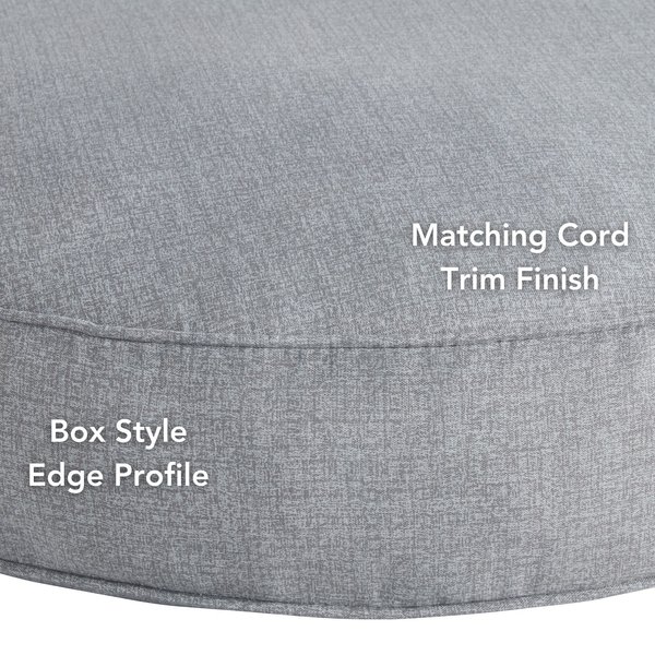 Show full view: Happy Hounds Gordon Indoor/Outdoor Round Pillow Dog & Cat Bed with Removable Cover, Heather, Small slide 5 of 8