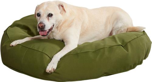 Show full view: Happy Hounds Gordon Indoor/Outdoor Round Pillow Dog & Cat Bed with Removable Cover, Hunter, Medium slide 2 of 8