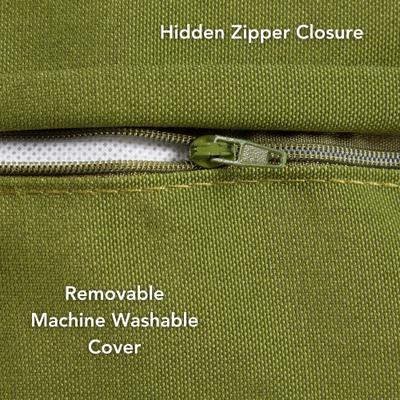 Show full view: Happy Hounds Gordon Indoor/Outdoor Round Pillow Dog & Cat Bed with Removable Cover, Hunter, Medium slide 4 of 8