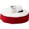 Show in main carousel: Happy Hounds Lucy Round Pillow Cat Bed, Crimson, X-Small slide 2 of 6