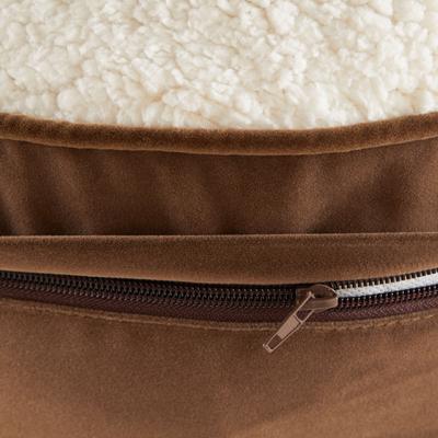 Show full view: Happy Hounds Lucy Round Pillow Cat Bed, Latte, X-Small slide 5 of 7