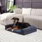 Show in main carousel: Happy Hounds Luna Gray Sofa Dog Bed, Blue, Large slide 3 of 9